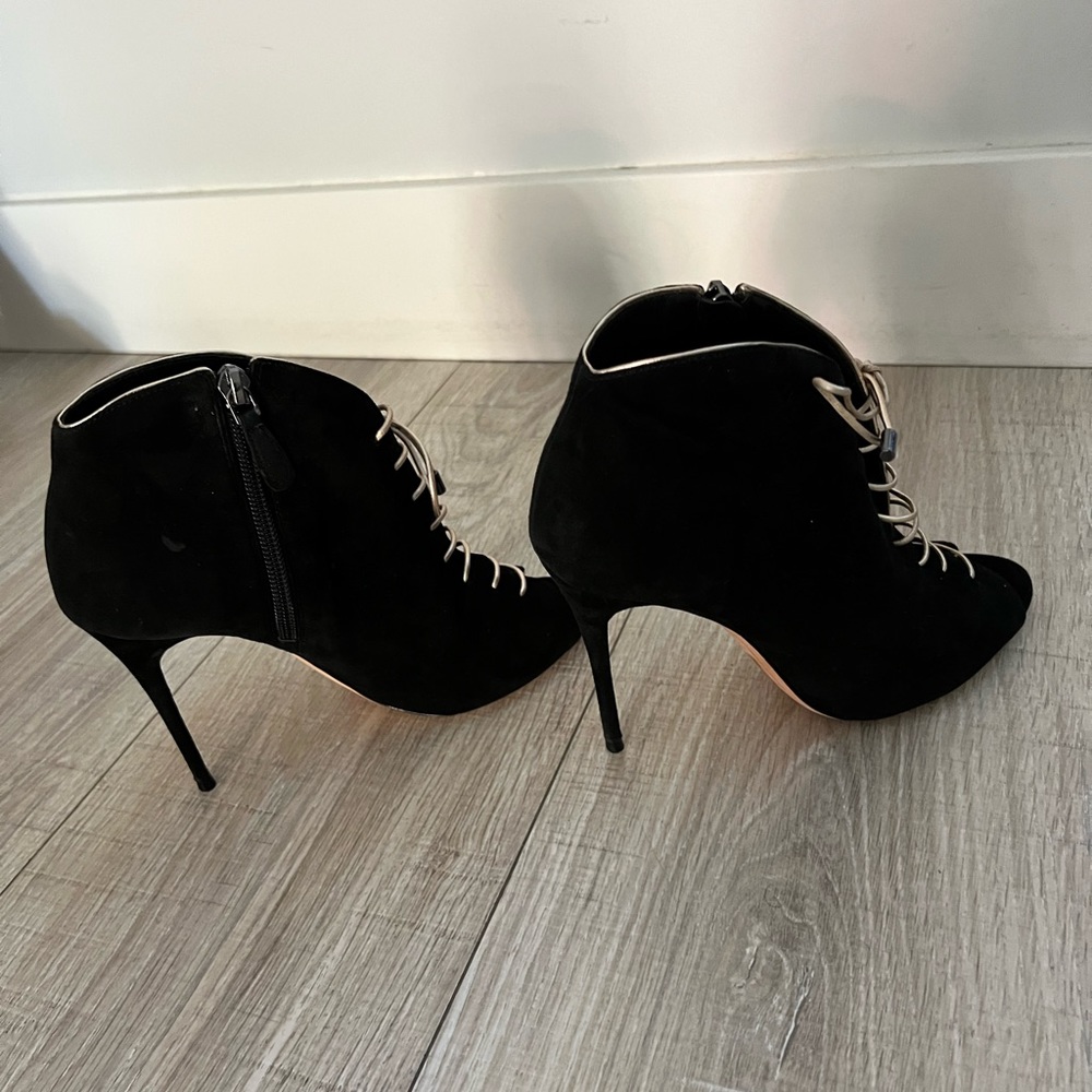 Alexandre Birman black suede high heel bootie